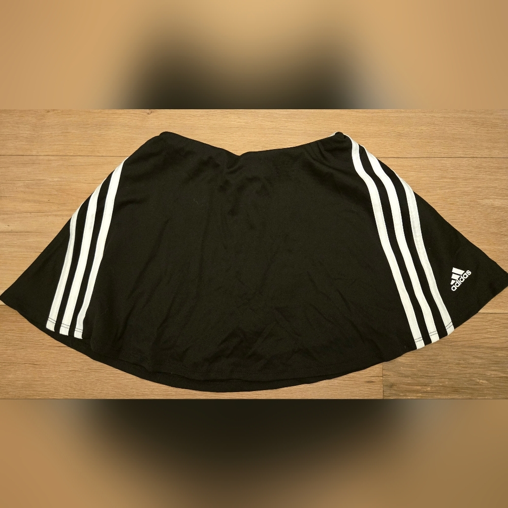 adidas Girls' Black/White Skort